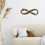 Romantic Home Decor "You & Me" Laser-Cut Infinity Metal Wall Art