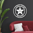 Country Star Custom Name Metal Art Wall Sign