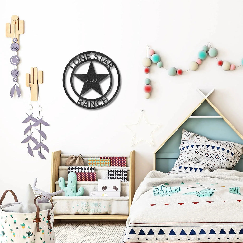 Country Star Custom Name Metal Art Wall Sign