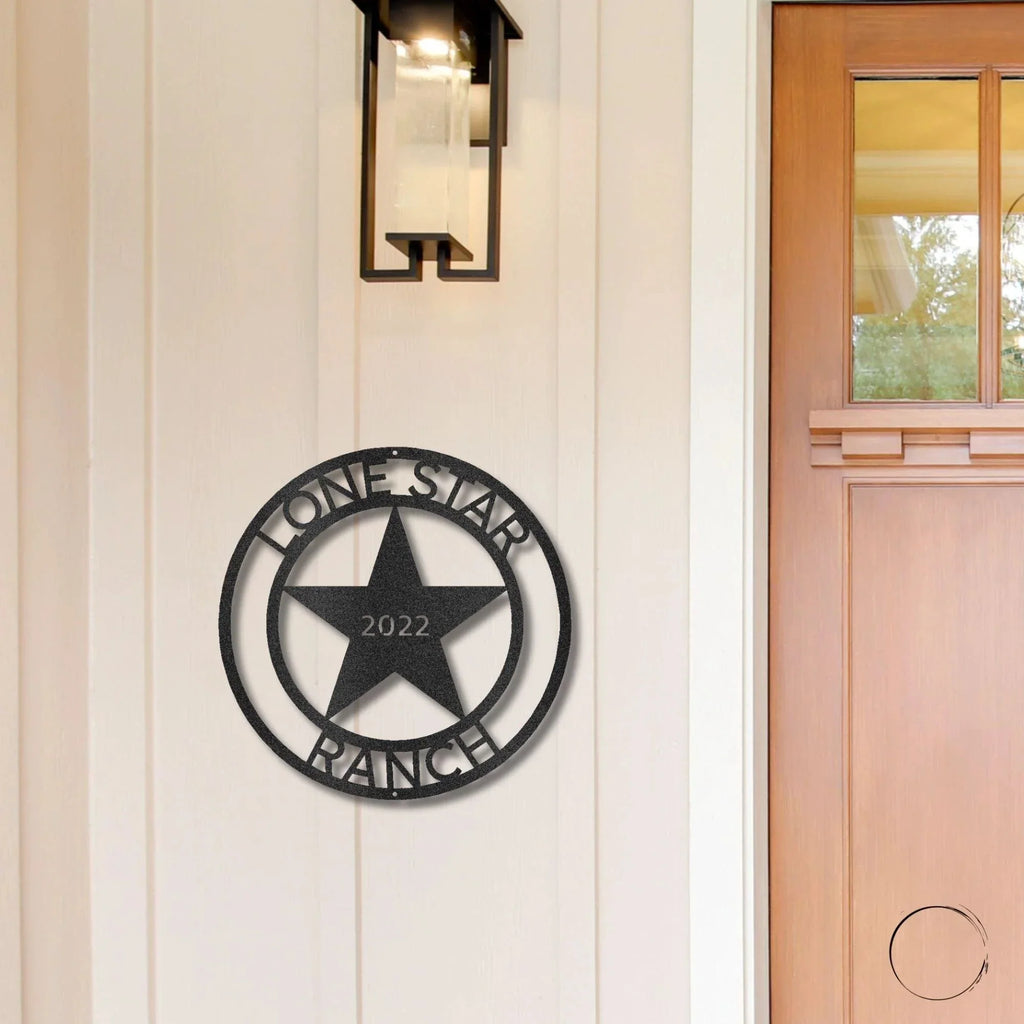 Country Star Custom Name Metal Art Wall Sign