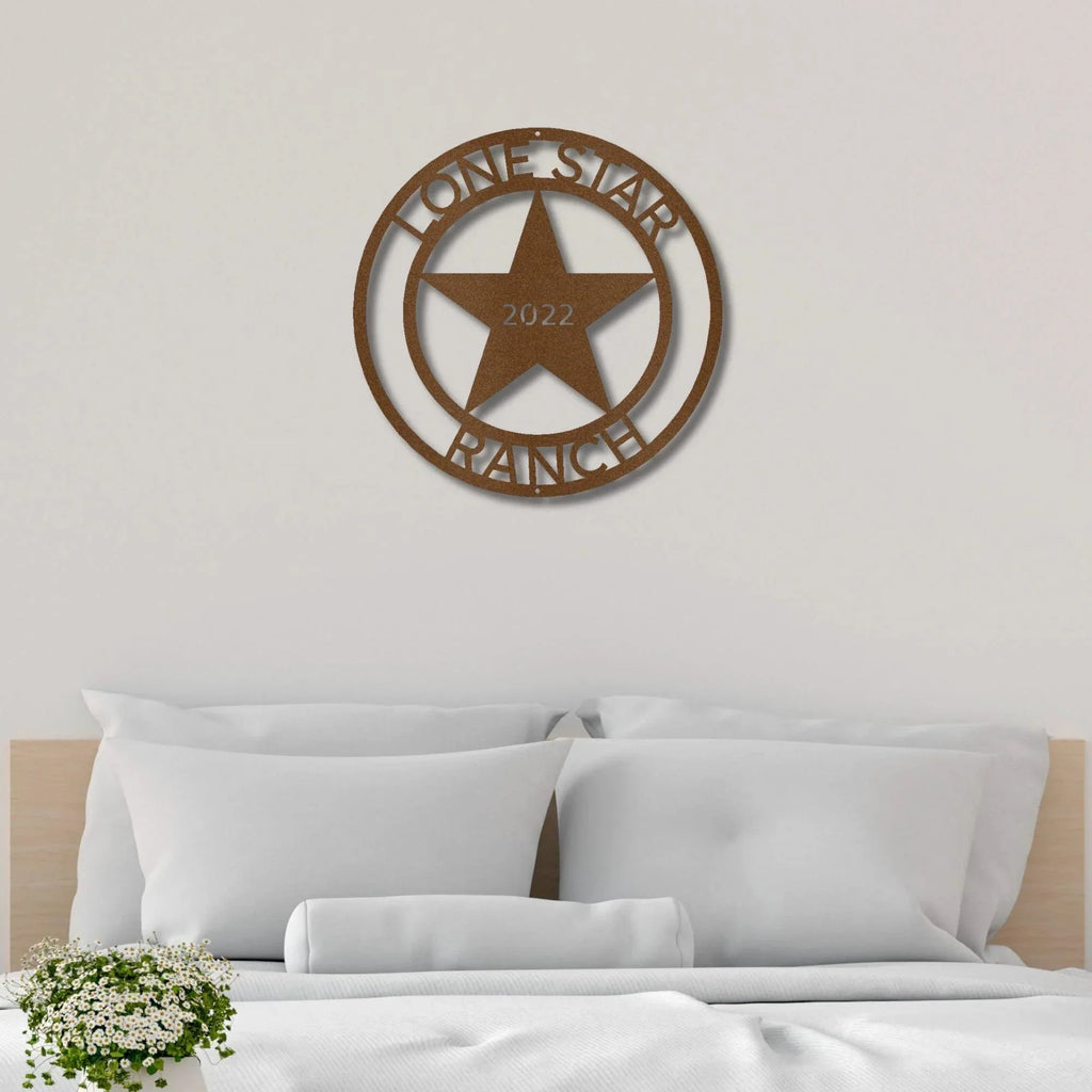 Country Star Custom Name Metal Art Wall Sign