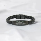 Cousin Long Distance Relationship No matter the miles that separate us, Our Bond Remains Unbreakable Braided Leather Bracelet Birthday Graduation Christmas Unique Gifts
