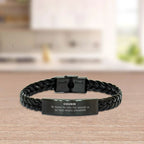 Cousin Long Distance Relationship No matter the miles that separate us, Our Bond Remains Unbreakable Braided Leather Bracelet Birthday Graduation Christmas Unique Gifts