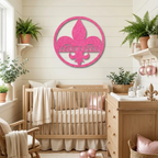 Personalized Fleur de Lis Metal Wall Art | Custom Name Metal Sign | French Country Decor | Family Name Sign | Made in USA