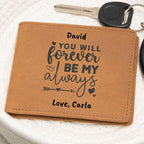 Custom Anniversary Leather Wallet
