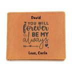 Custom Anniversary Leather Wallet