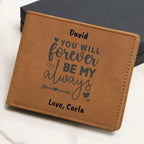 Custom Anniversary Leather Wallet