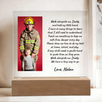 Custom Photo Upload Acrylic Plaque Walk With Me Daddy
