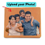 Custom Photo Upload Graphic Leather Bifold Wallet