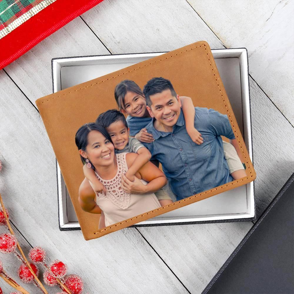 Custom Photo Upload Graphic Leather Bifold Wallet