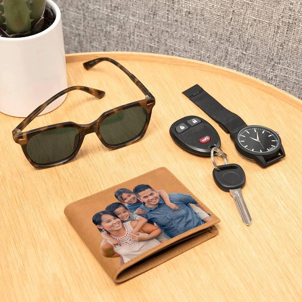 Custom Photo Upload Graphic Leather Bifold Wallet
