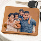 Custom Photo Upload Graphic Leather Bifold Wallet