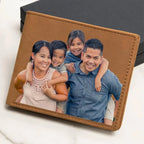 Custom Photo Upload Graphic Leather Bifold Wallet