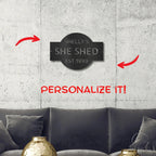 Custom Plaque Personalized Indoor Outdoor Steel Wall Sign Art
