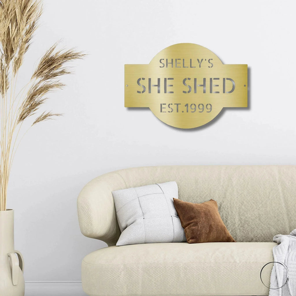 Custom Plaque Personalized Indoor Outdoor Steel Wall Sign Art