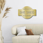 Custom Plaque Personalized Indoor Outdoor Steel Wall Sign Art