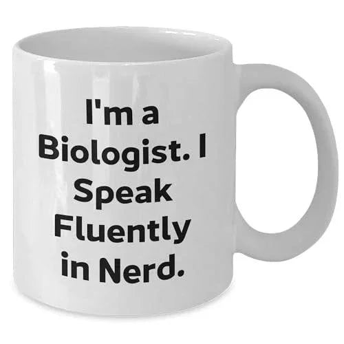 Spring Pet Products Funny Biologist Quotes Gifts for Him Her Christmas White Coffee Mug 11oz 15oz Capacity