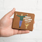 Dad Custom Leather Wallet - Best Father Award