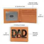 DAD Custom Printed Leather Wallet - Man - Myth - Legend
