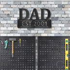 Dad Father's Day Birthday Personalized Steel Wall Sign Metal Art