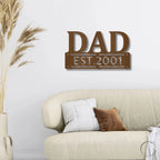 Dad Father's Day Birthday Personalized Steel Wall Sign Metal Art
