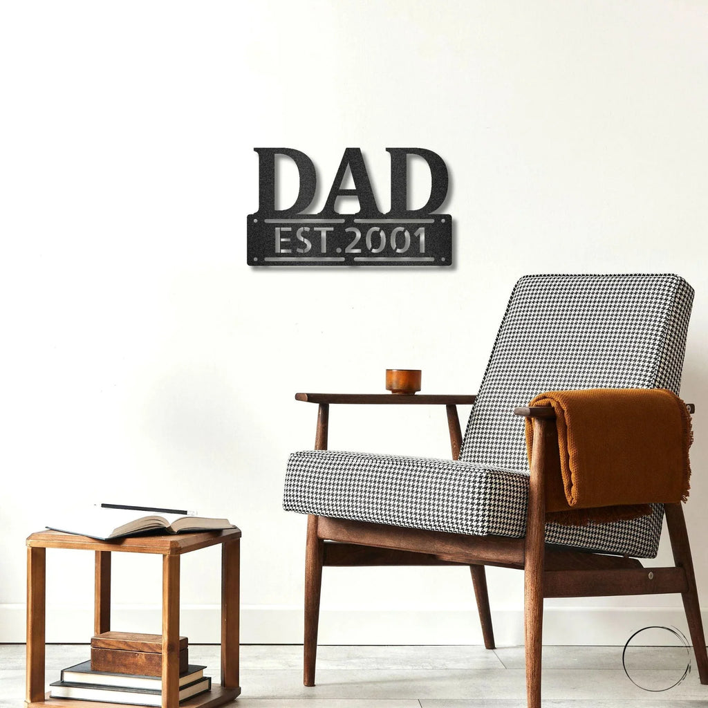 Dad Father's Day Birthday Personalized Steel Wall Sign Metal Art