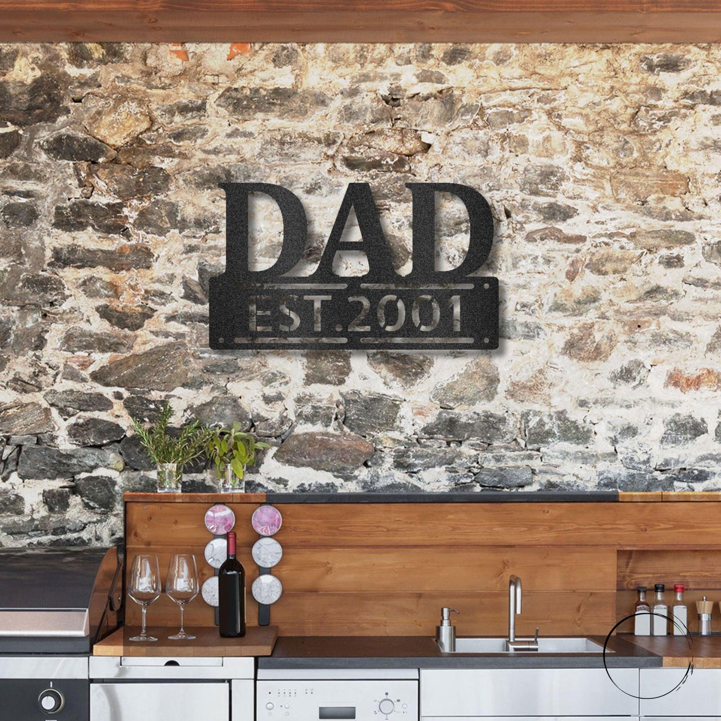 Dad Father's Day Birthday Personalized Steel Wall Sign Metal Art - Mallard Moon Gift Shop