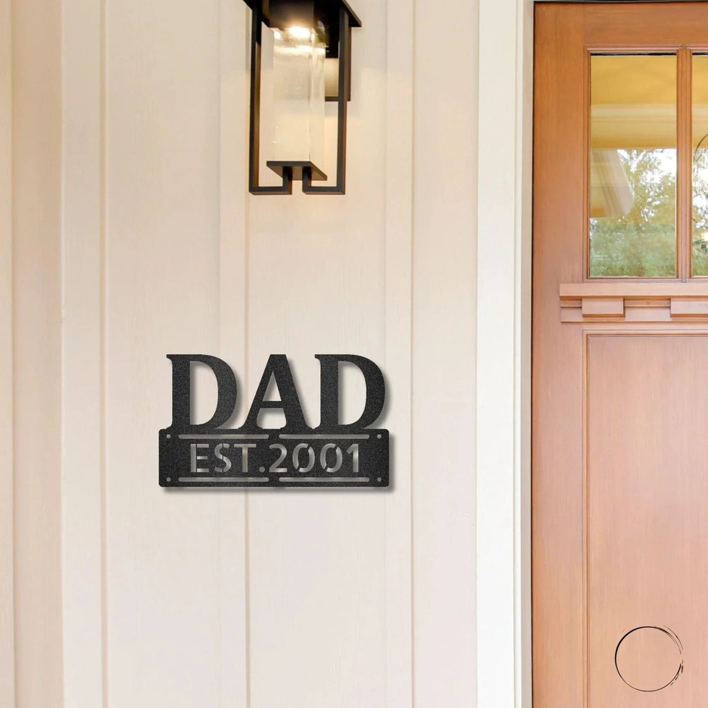 Dad Father's Day Birthday Personalized Steel Wall Sign Metal Art