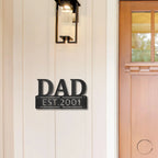 Dad Father's Day Birthday Personalized Steel Wall Sign Metal Art