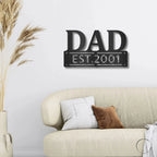 Dad Father's Day Birthday Personalized Steel Wall Sign Metal Art