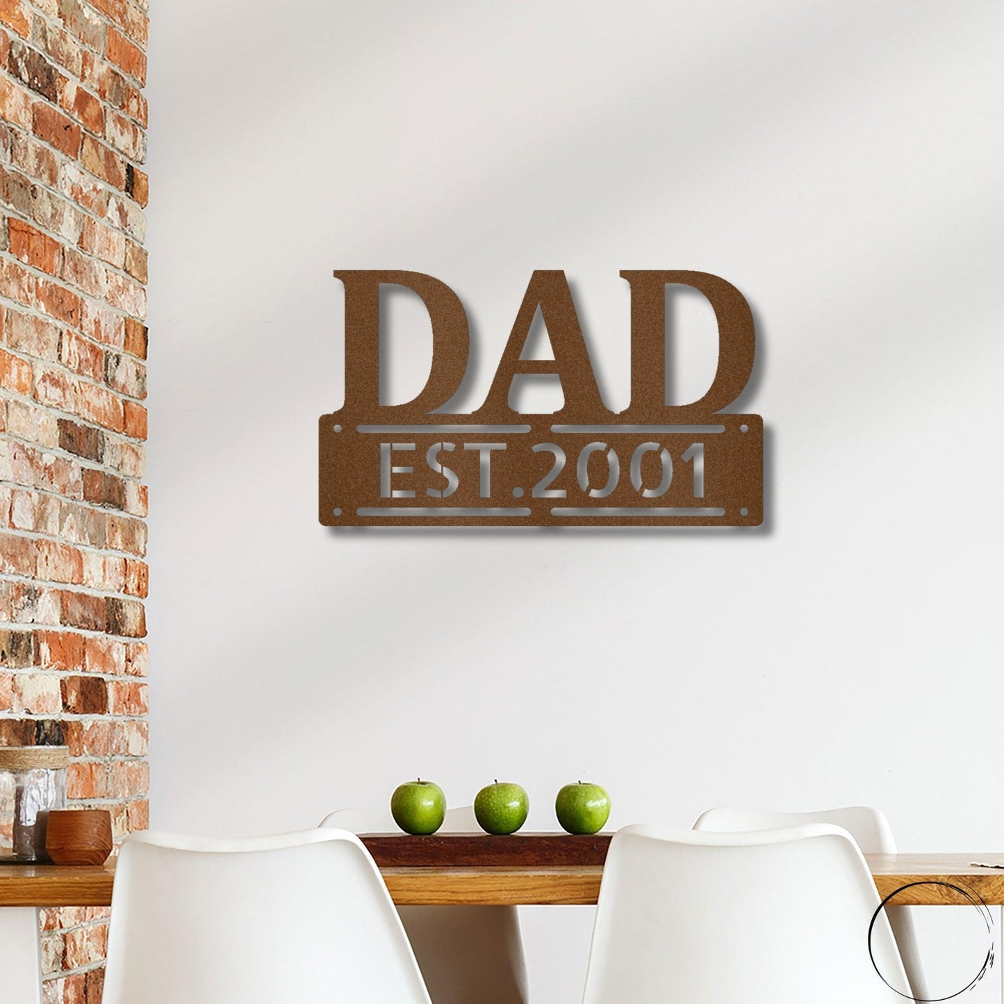 Dad Father's Day Birthday Personalized Steel Wall Sign Metal Art - Mallard Moon Gift Shop