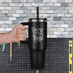 Funny Father Figure Laser-engraved 40oz Tumbler - Birthday, Father's Day, Christmas Gift for Dad