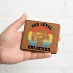 Dad Level Unlocked Leather Wallet