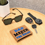 DAD - Maker of the Rules Personalized Leather Wallet