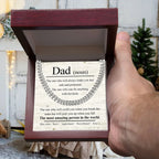 Dad Noun - The Most Amazing Person in the World Cuban Chain Link Necklace