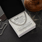 Dad Noun - The Most Amazing Person in the World Cuban Chain Link Necklace
