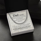 Dad Noun - The Most Amazing Person in the World Cuban Chain Link Necklace