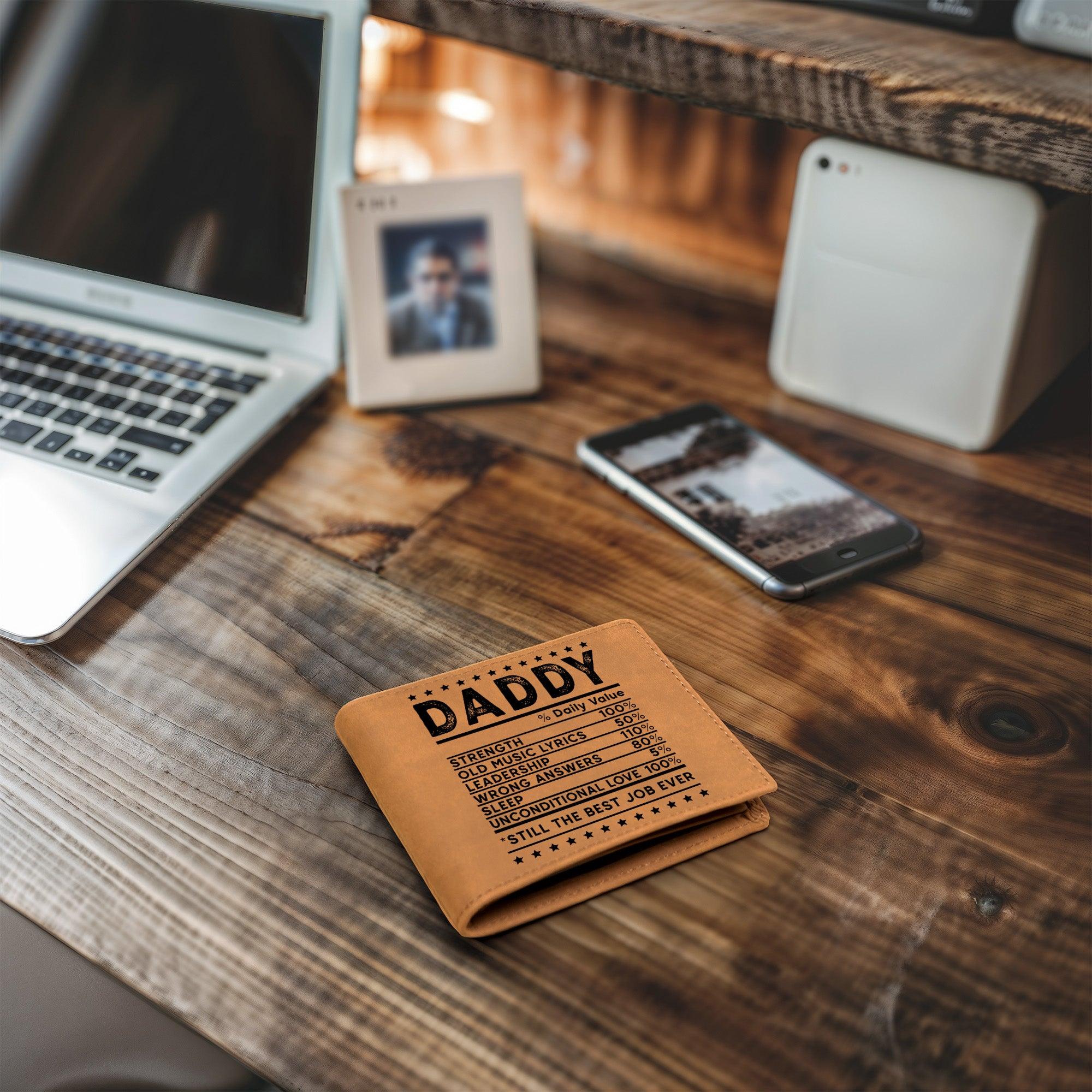 Dad Recipe Leather Wallet Father Gift - Mallard Moon Gift Shop