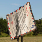 Gift for Dad - Wrap Yourself with this Blanket and Consider it a Big Hug - Personalized Heirloom Woven Blanket
