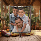 Gift for Dad, Mom, Grandparents - Personalized Photo Upload Heirloom Blanket