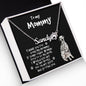 Dalmatian Dog Mom Paw Print Name Necklace - Mallard Moon Gift Shop