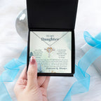 Daughter Gift for Birthday, Christmas, Graduation - Beautiful Butterfly- Cross Pendant Necklace