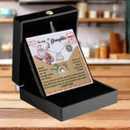 To My Daughter - All Your Hopes and Dreams - Love Dancing Heart Pendant Necklace