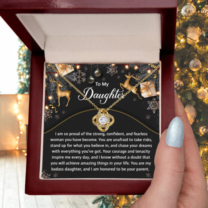 Gift for Daughter - Amazing Things - Love Knot Pendant Necklace - Mallard Moon Gift Shop