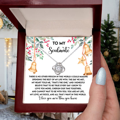 Gift for Soulmate - Be With You - Love Knot Pendant Necklace - Mallard Moon Gift Shop