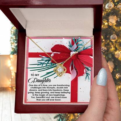 Gift for Daughter - Beautiful Soul - Love Knot Pendant Necklace - Mallard Moon Gift Shop