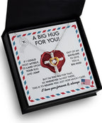 Daughter Birthday Graduation Confirmation Gift Big Hug For You Cross Pendant Necklace