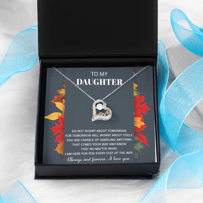Daughter Birthday, Graduation, Christmas Gift - Comes Your Way - Love Dancing Heart Pendant Necklace - Mallard Moon Gift Shop
