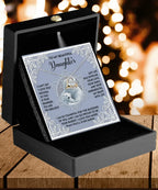 Gift for Daughter - Fill My Heart - Love Dancing Heart Pendant Necklace