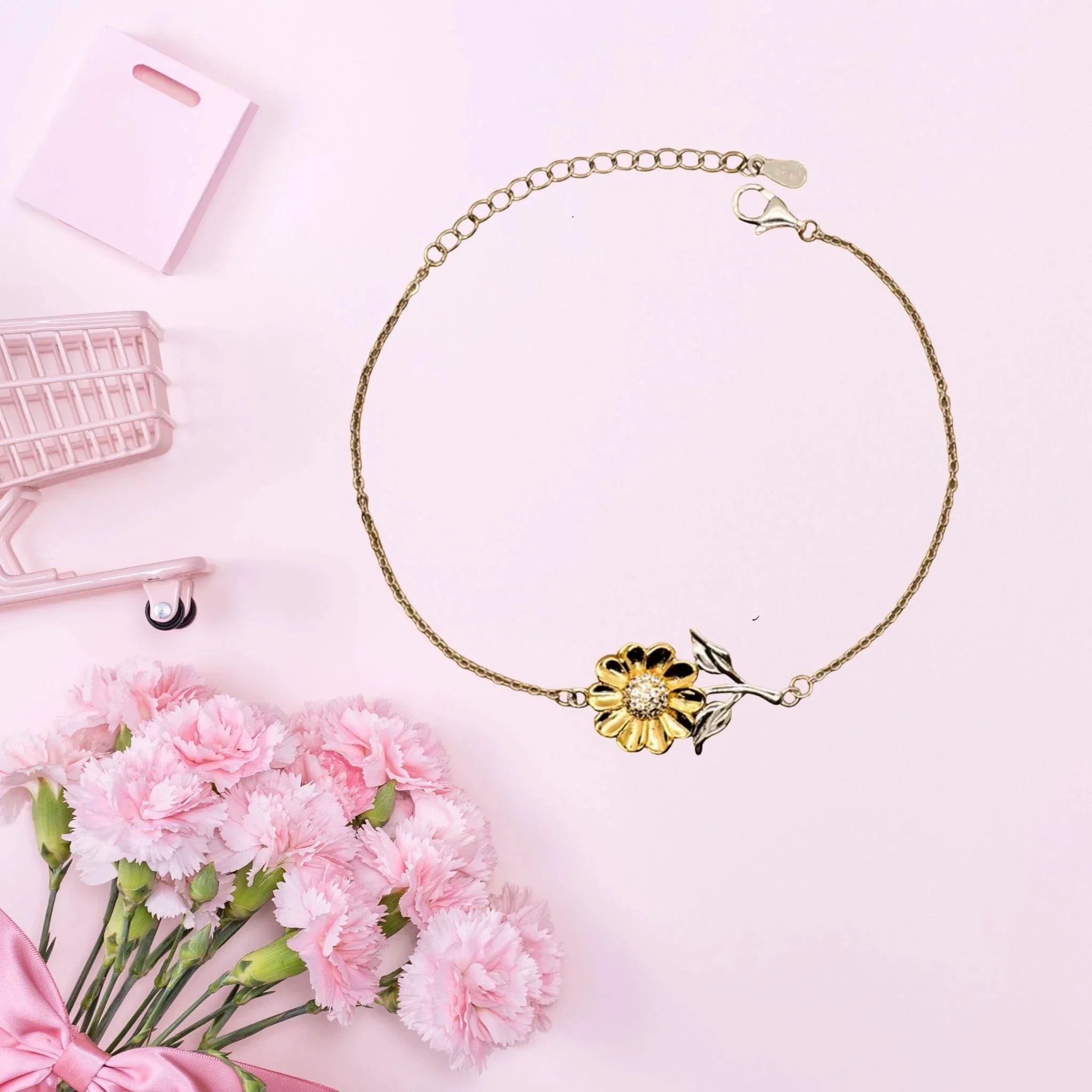 Daughter In Law Sunflower Bracelet Long Distance Relationship No matter the miles that separate us, Our Bond Remains Unbreakable Birthday Christmas Graduation